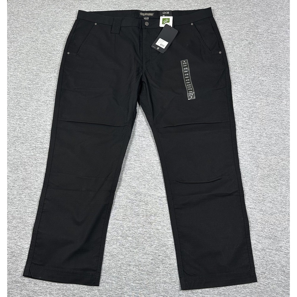BLACKHAWK! Shield Pants Mens 42x30 Black Ripstop Tactical Teflon Work NEW